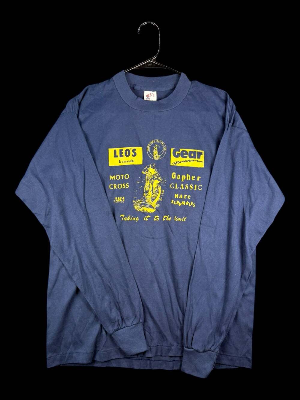 Vintage MotoPro Racing Gopher Classic Hare Scrambles Long Sleeve T-Shirt Size XL